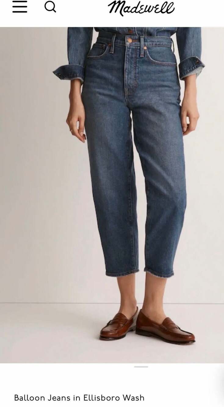 $128 MSRP! Madewell Balloon Jeans